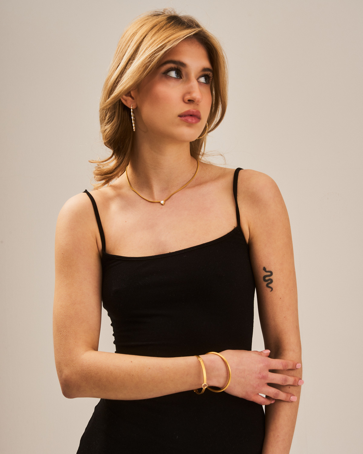 "Epic" Sparkling Gold Vermeil Hoops