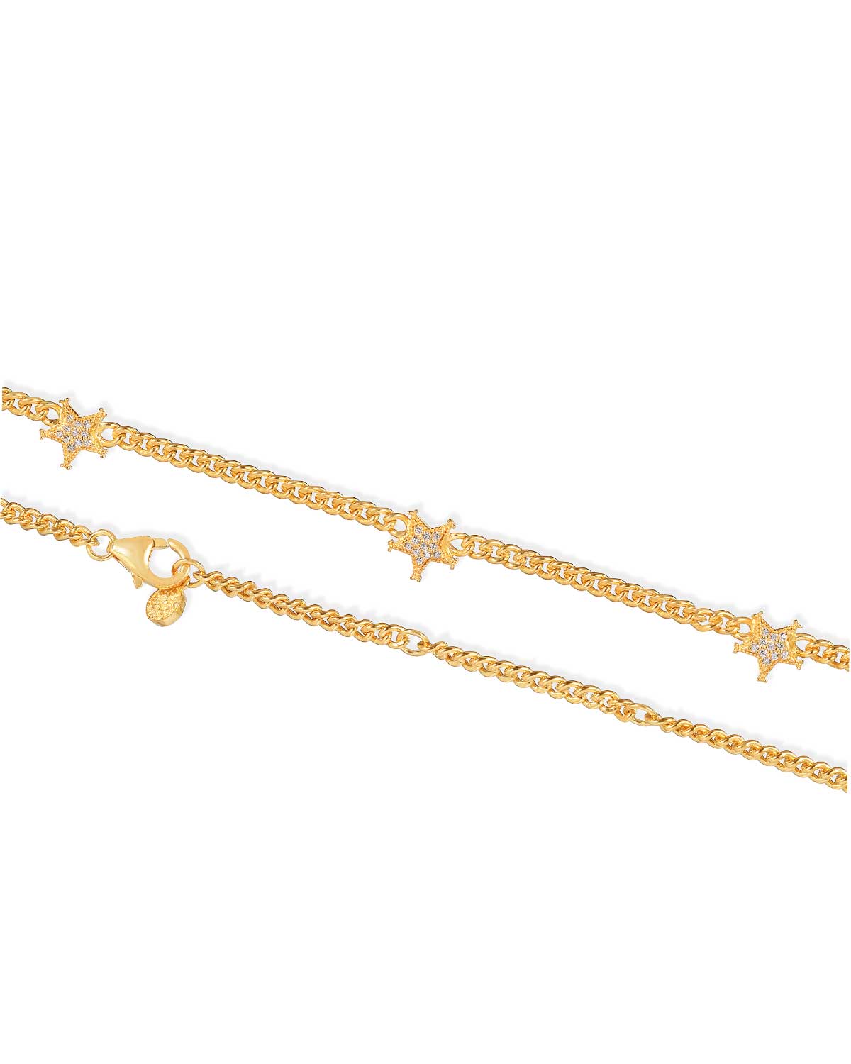"Star" Gold Choker Adjustable Necklace