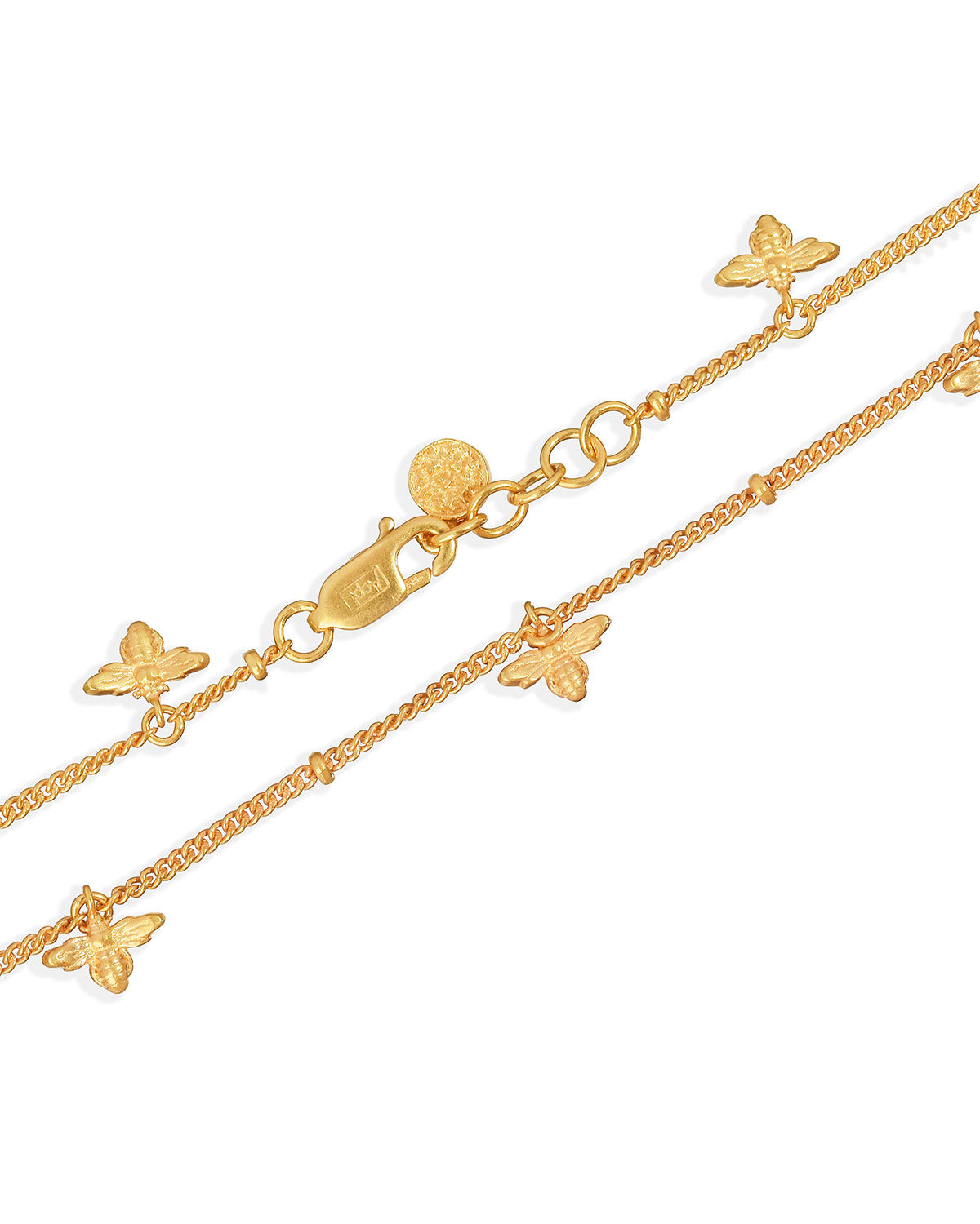 "Mini Bee" Adjustable Gold Anklet