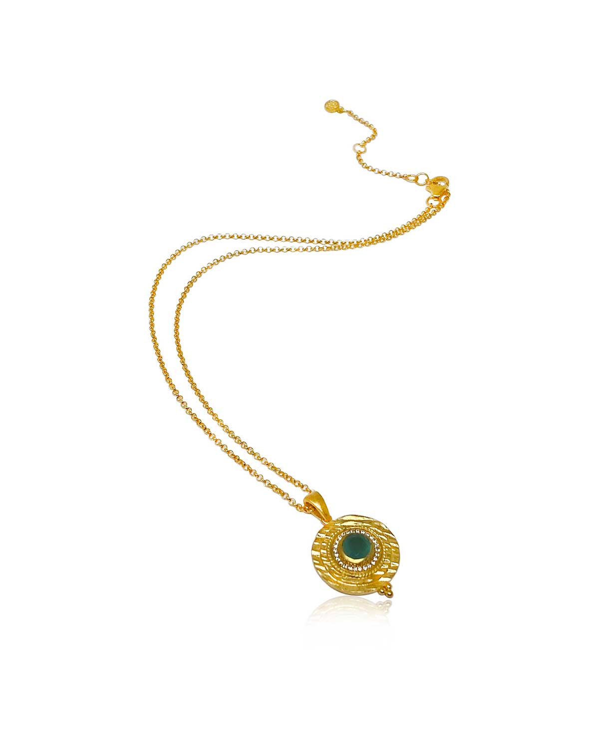 Mesi Labradorite & Aqua Gold Necklace - Moon London