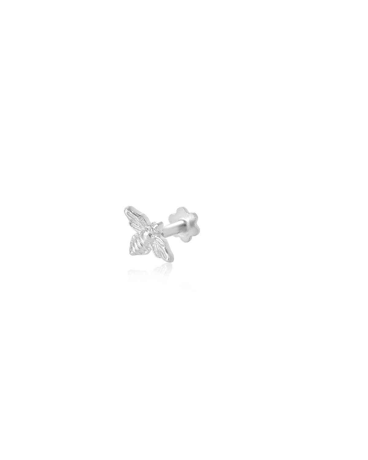 Mini gold bee stud earrings inspired by strength, energy, and nature