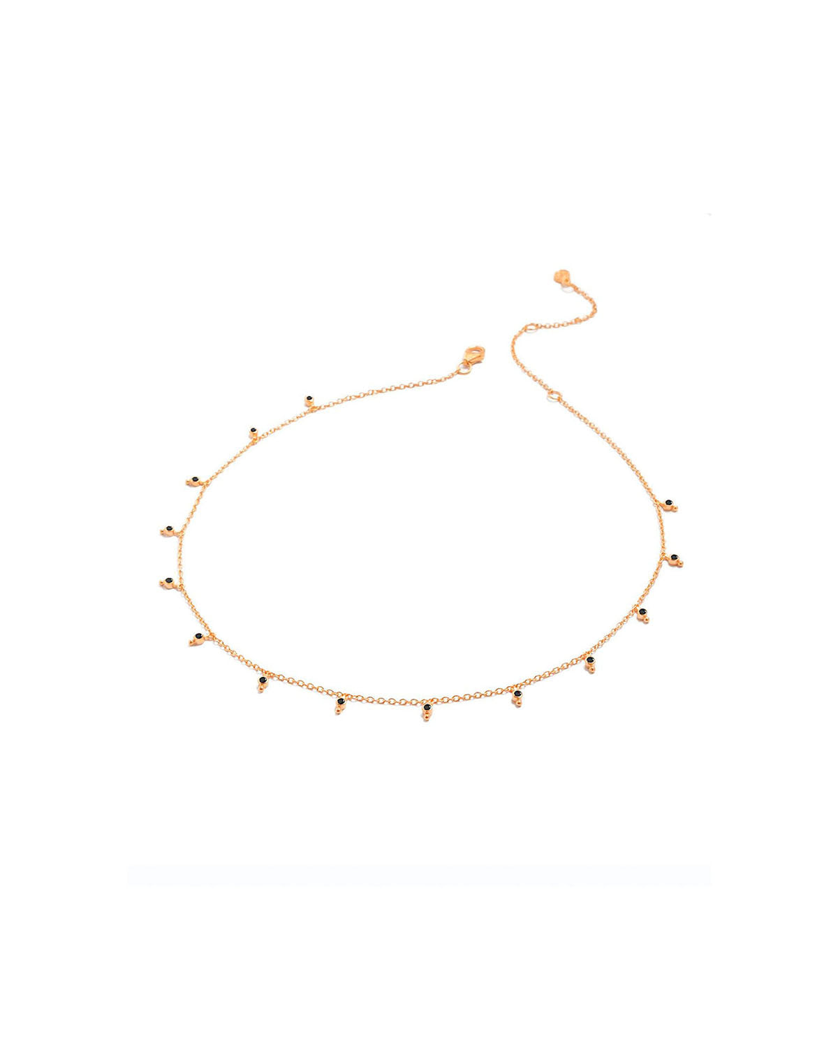 Super Paver Black Spinel Necklace