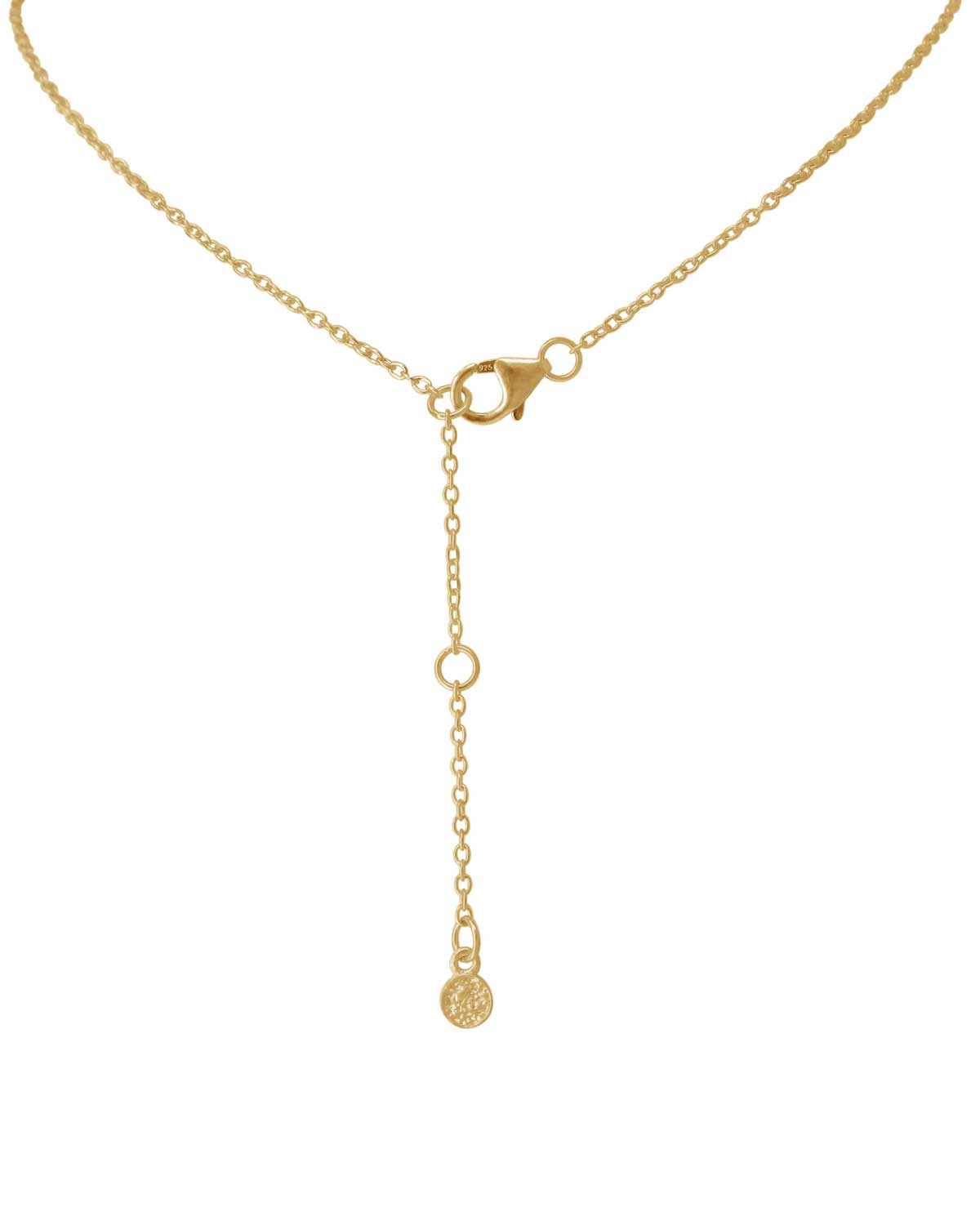 Eye design gold necklace with natural gemstones inspired by protection and spiritual style
