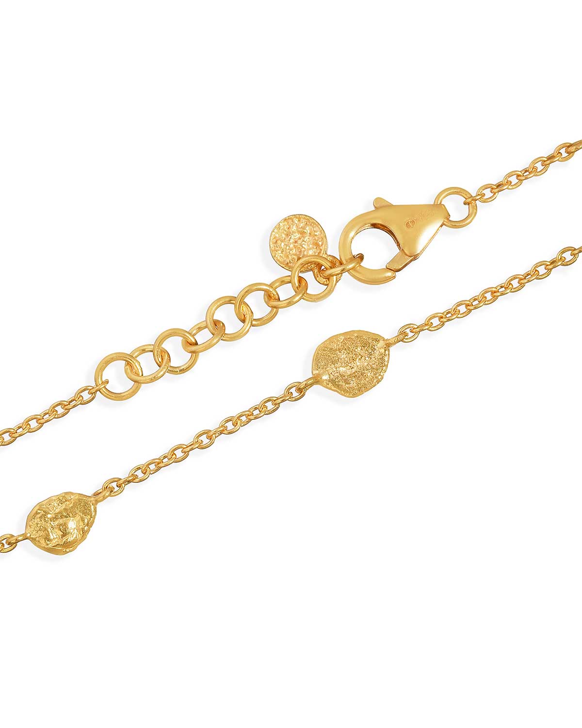 Mini Gold Vermeil Disk Adjustable Bracelet