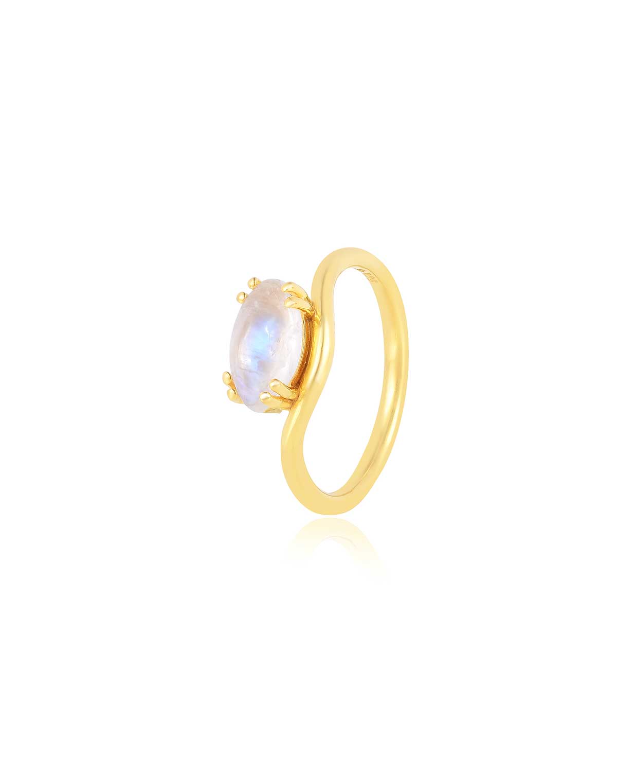 Moon Rainbow Marquise Gold Vermeil Ring