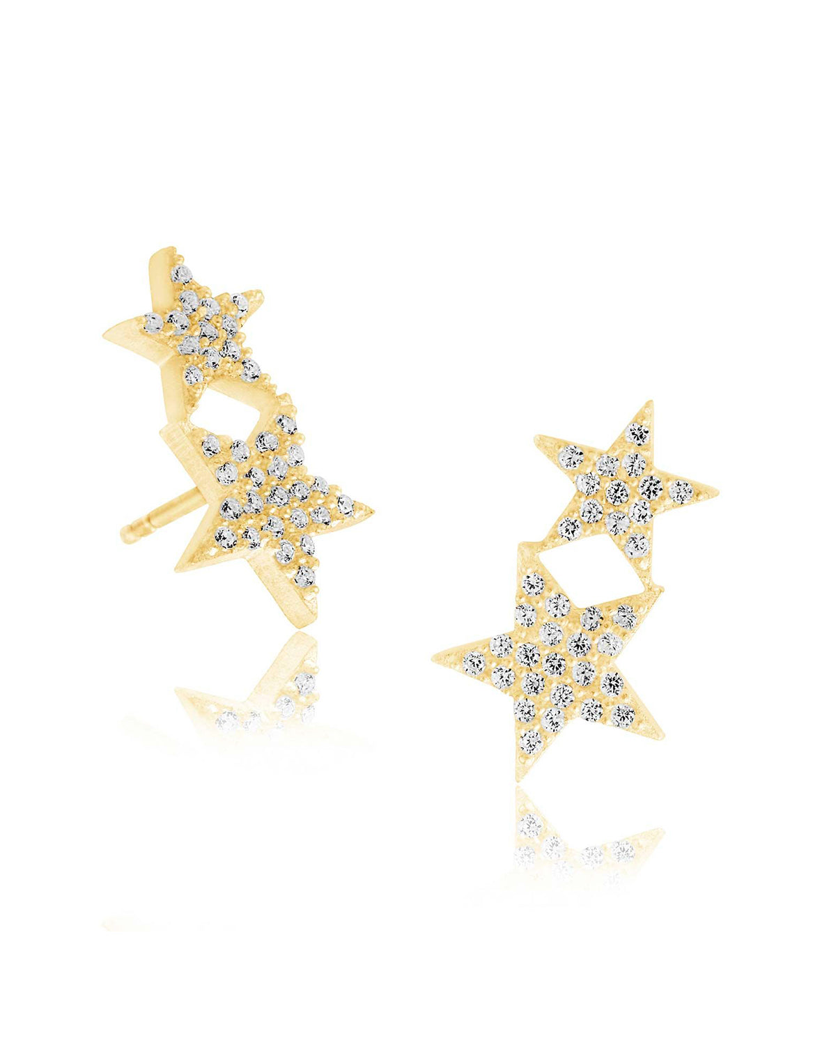 The show Stopper Star Earrings - Moon London