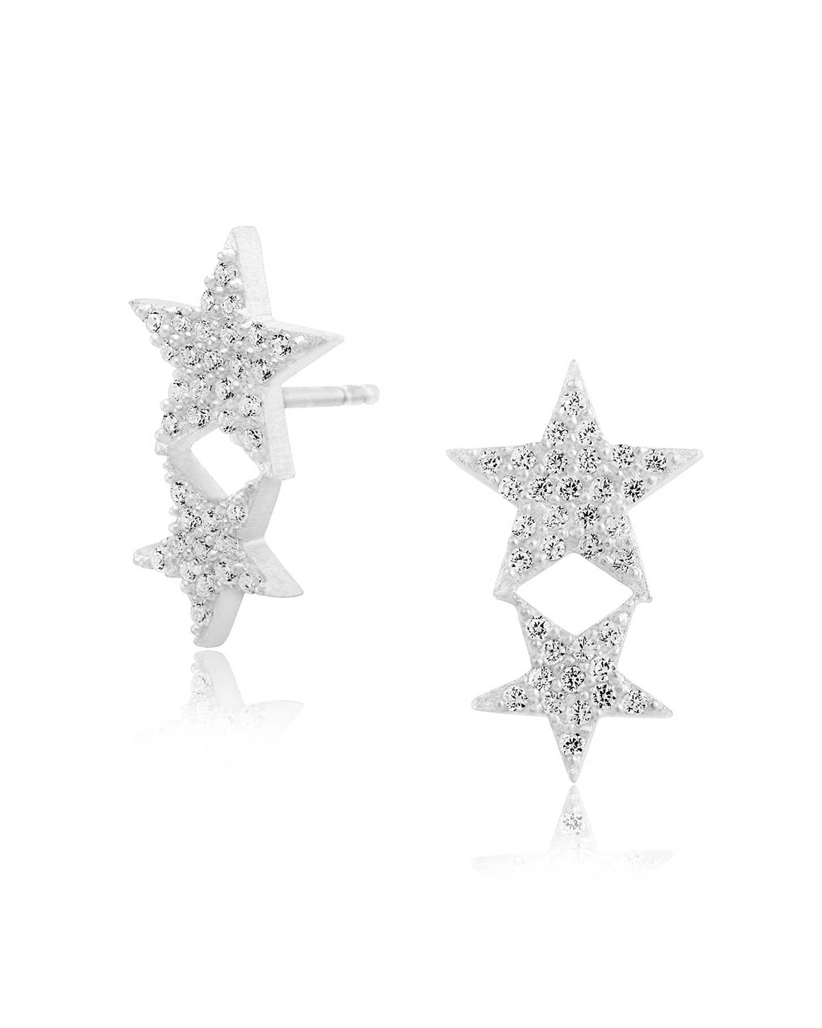 The show Stopper Star Earrings - Moon London