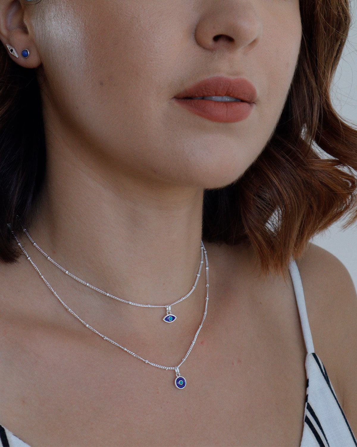 Evil Eye Silver Necklace