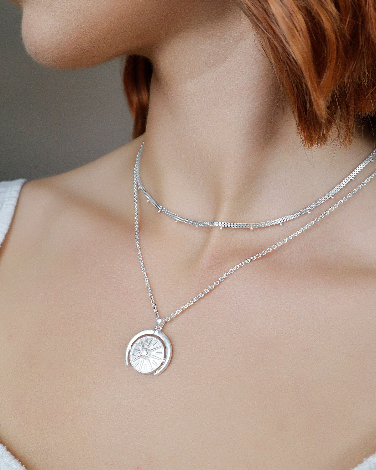 The 'Dia' Necklace in 925 sterling silver