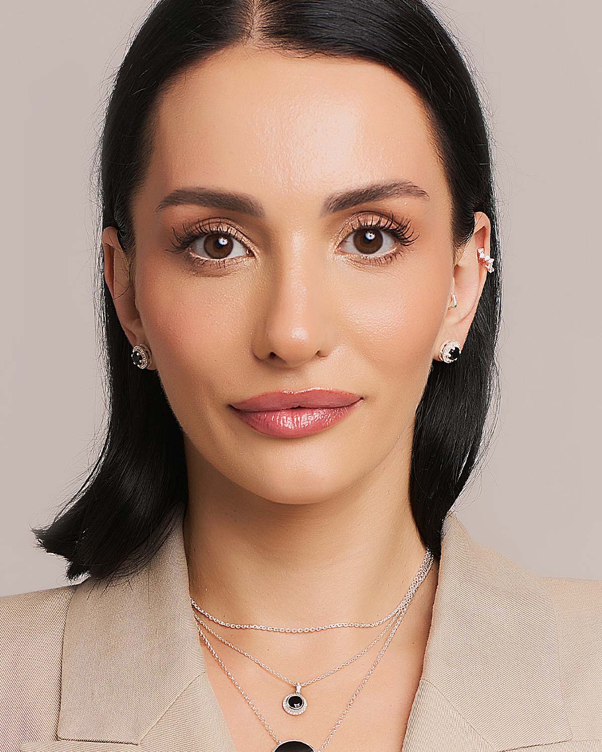 "Monalisa" Gemstone Sterling Silver Studs