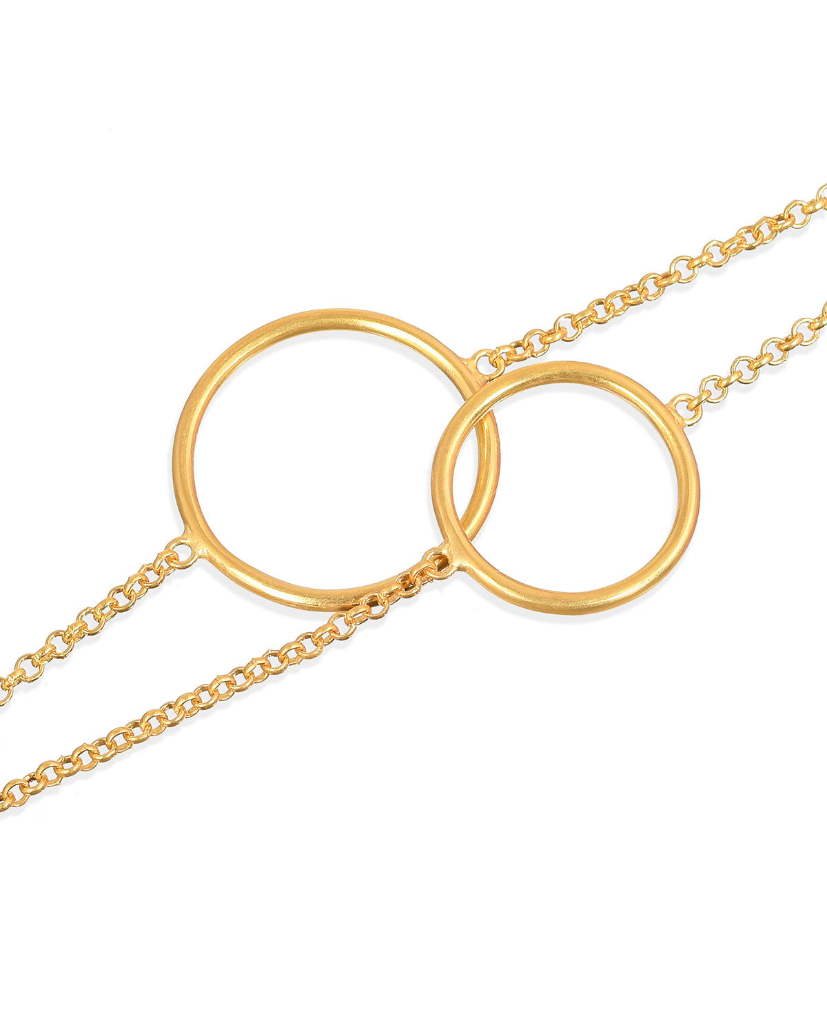 Gold adjustable bracelet with an extension chain for an adjustable fit