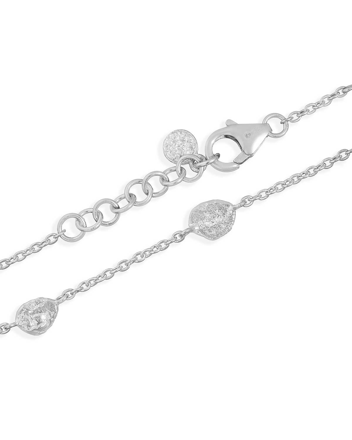 Mini Disk Sterling Silver Adjustable Bracelet