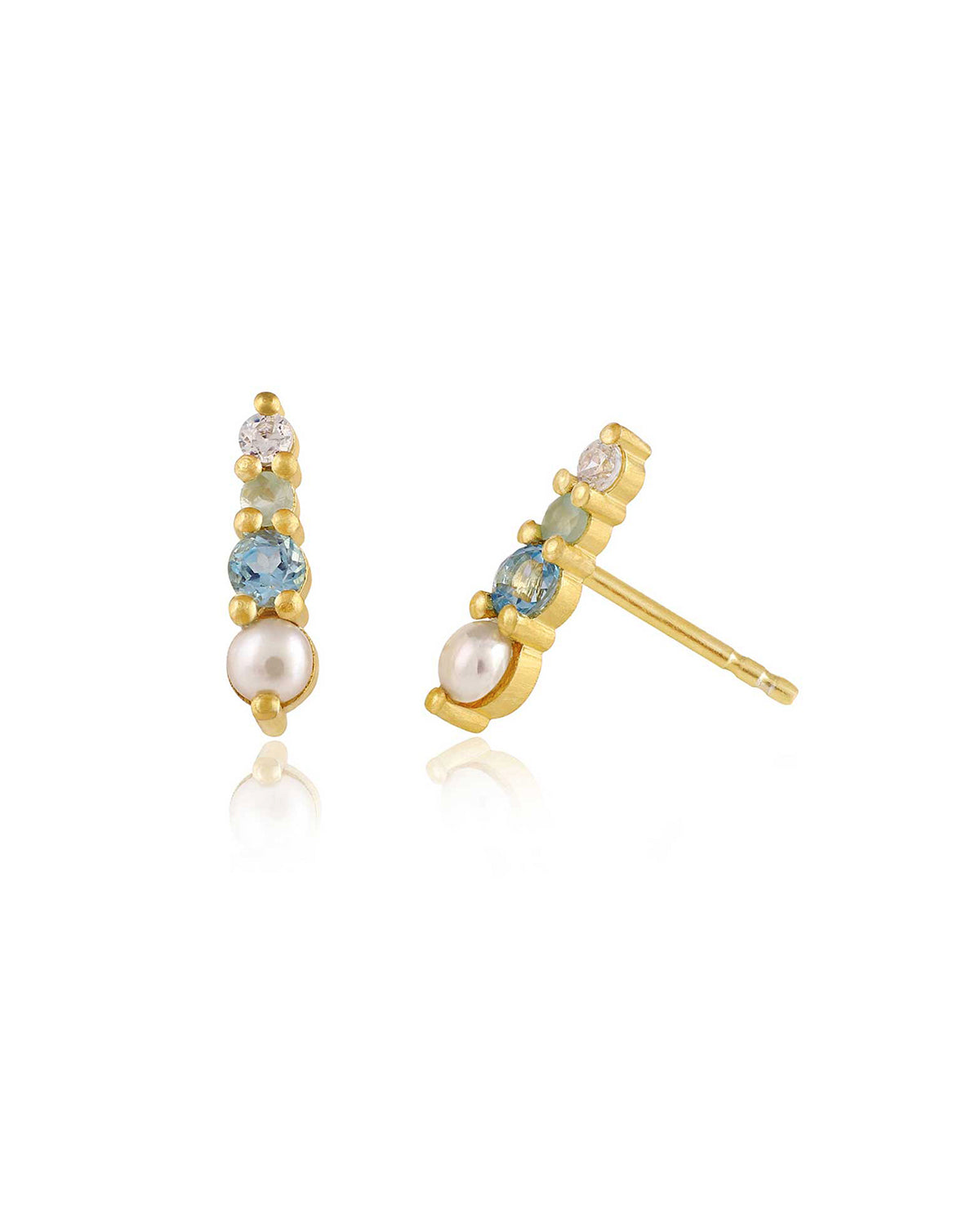 Mei Graduating Mini Gold Stud - Moon London