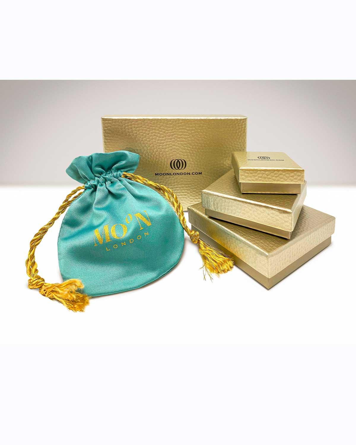 Mix & Match Gemstone Gold Bangles - Moon London