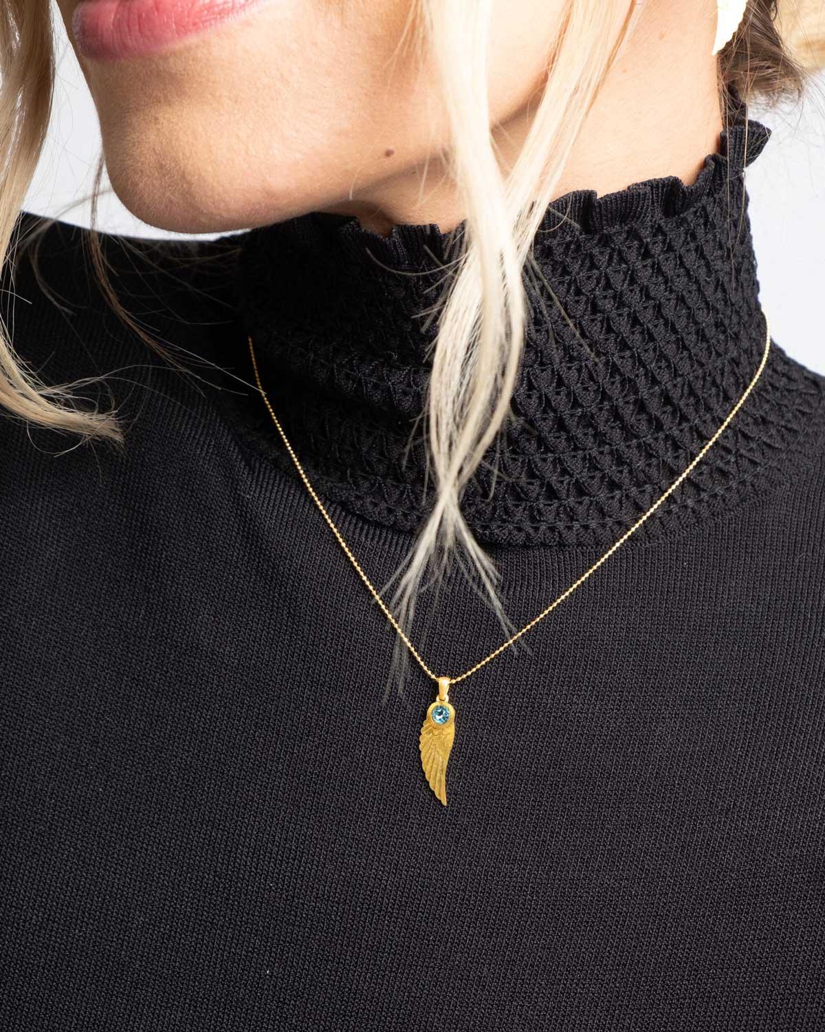 Angel Wing Healing Gemstone Necklaces - Moon London