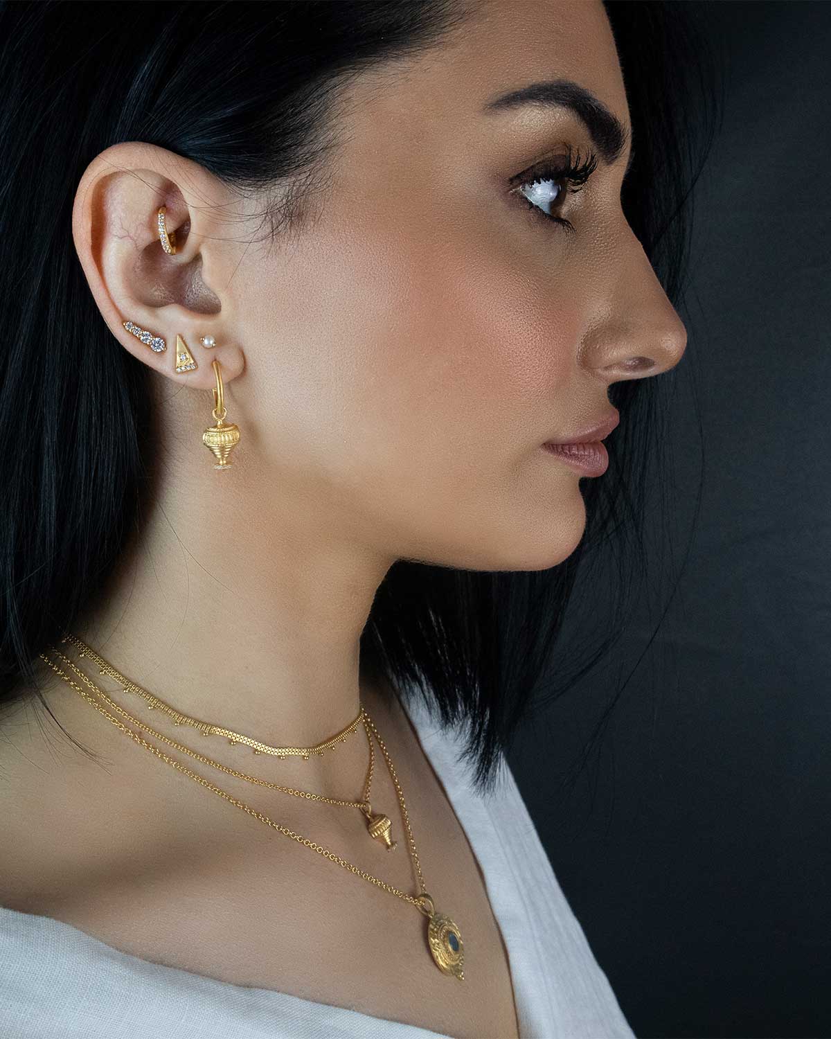 Mesi Labradorite & Aqua Gold Necklace - Moon London