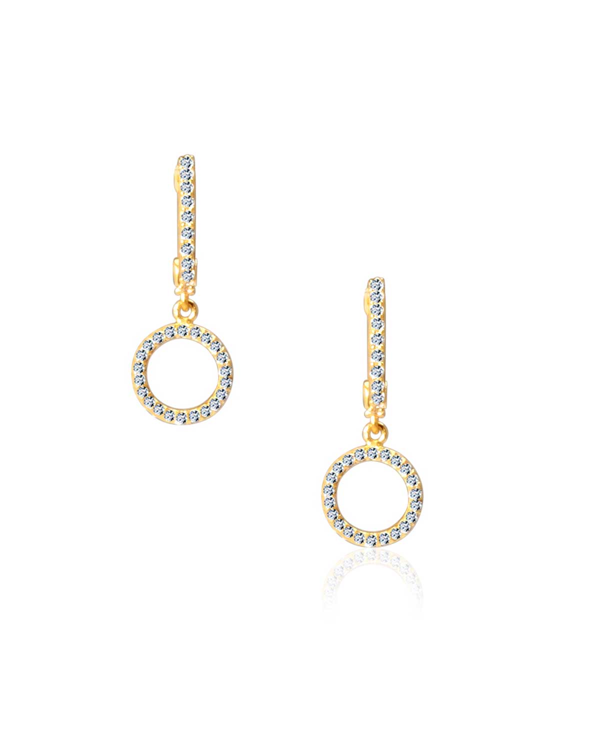 Lightweight mini hoop earrings with a secure click clasp