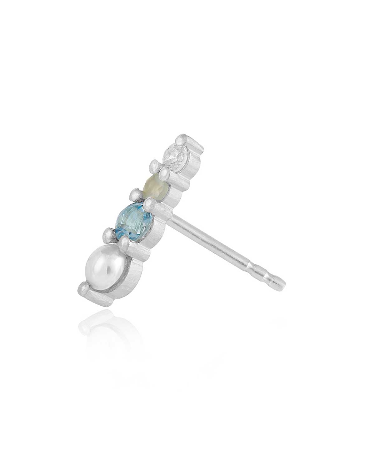 Mei Graduating Mini Silver Stud - Moon London