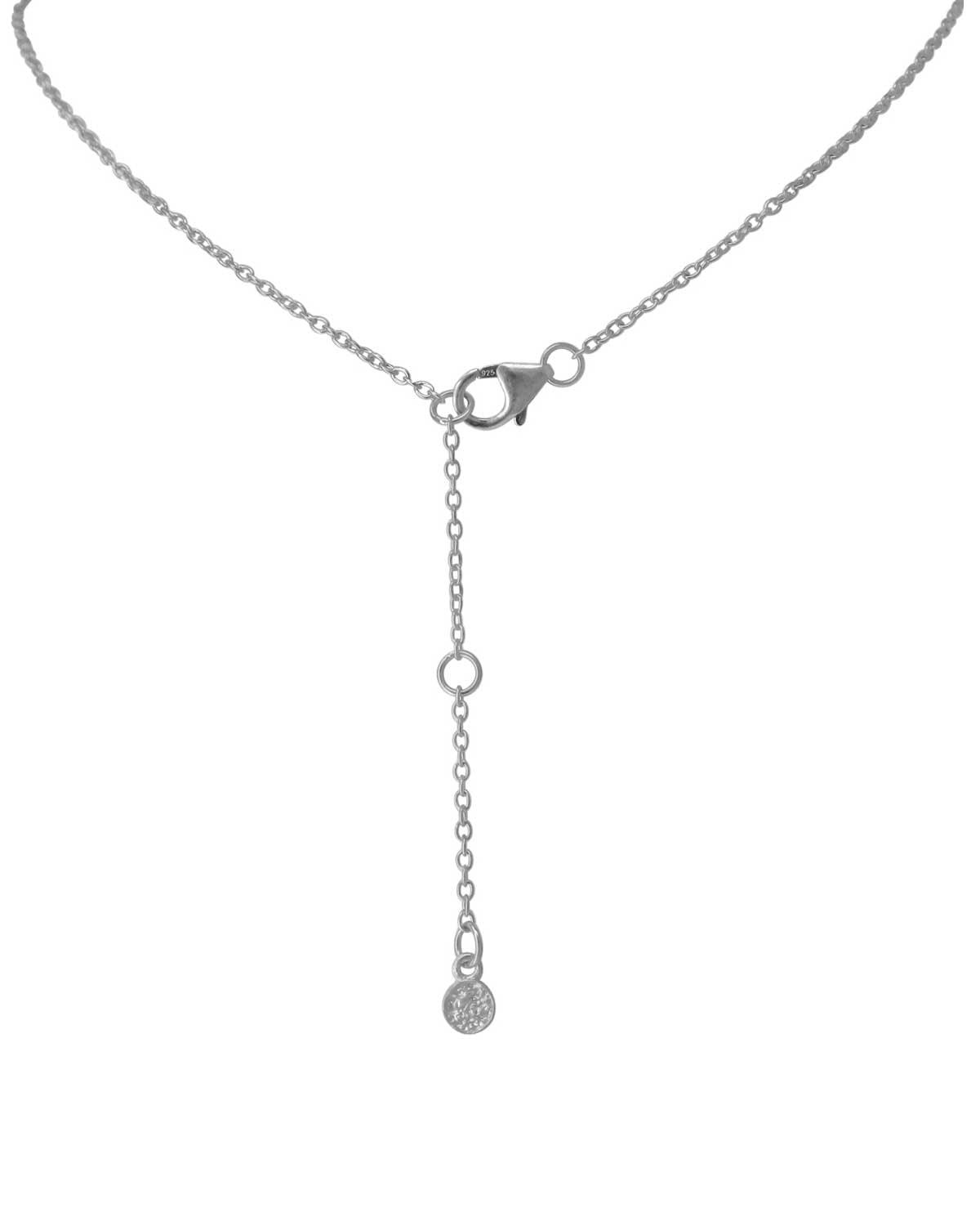 Silver necklace with amethyst gemstones paired with matching bracelet