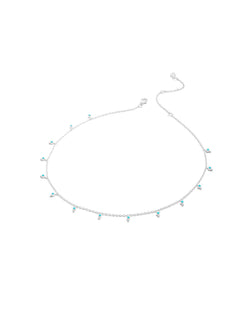 Super Paver Turquoise Silver Necklace