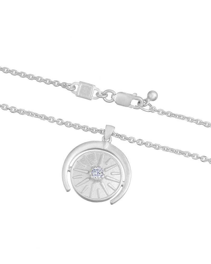 Diamond silver necklace silver jewellery women's jewellery
