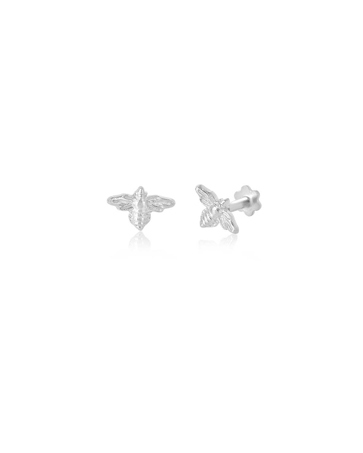 Mini gold bee stud earrings with a charming design for gifting