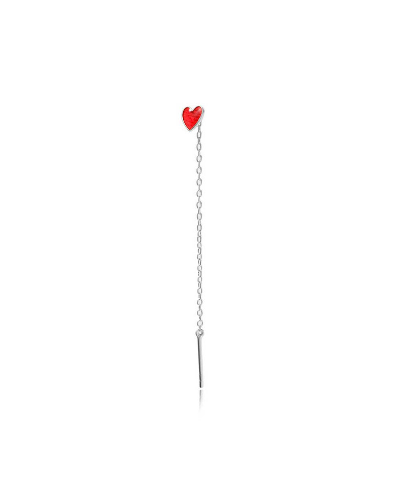 The ‘Juliet’ Heart Silver Earrings