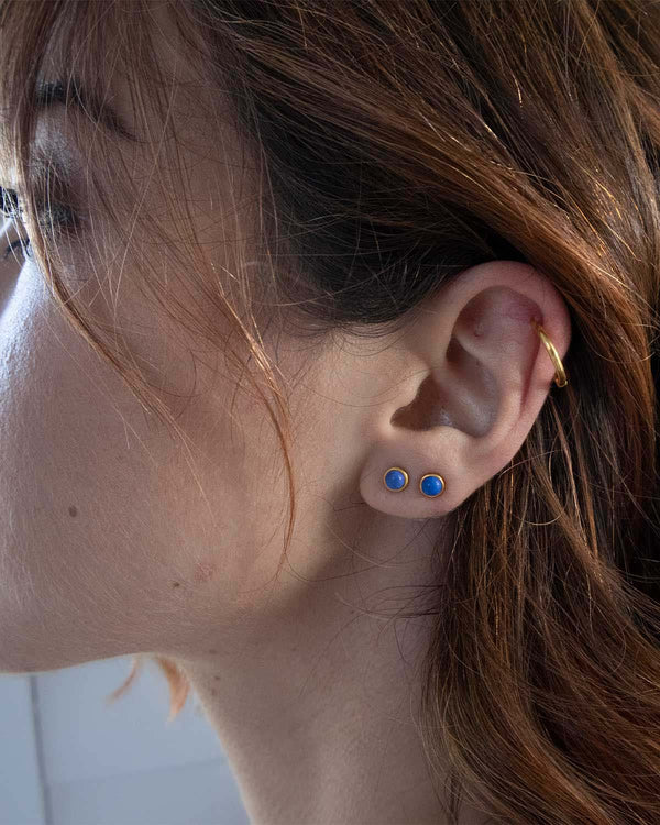 The Dwarf Lapis Stud Earrings