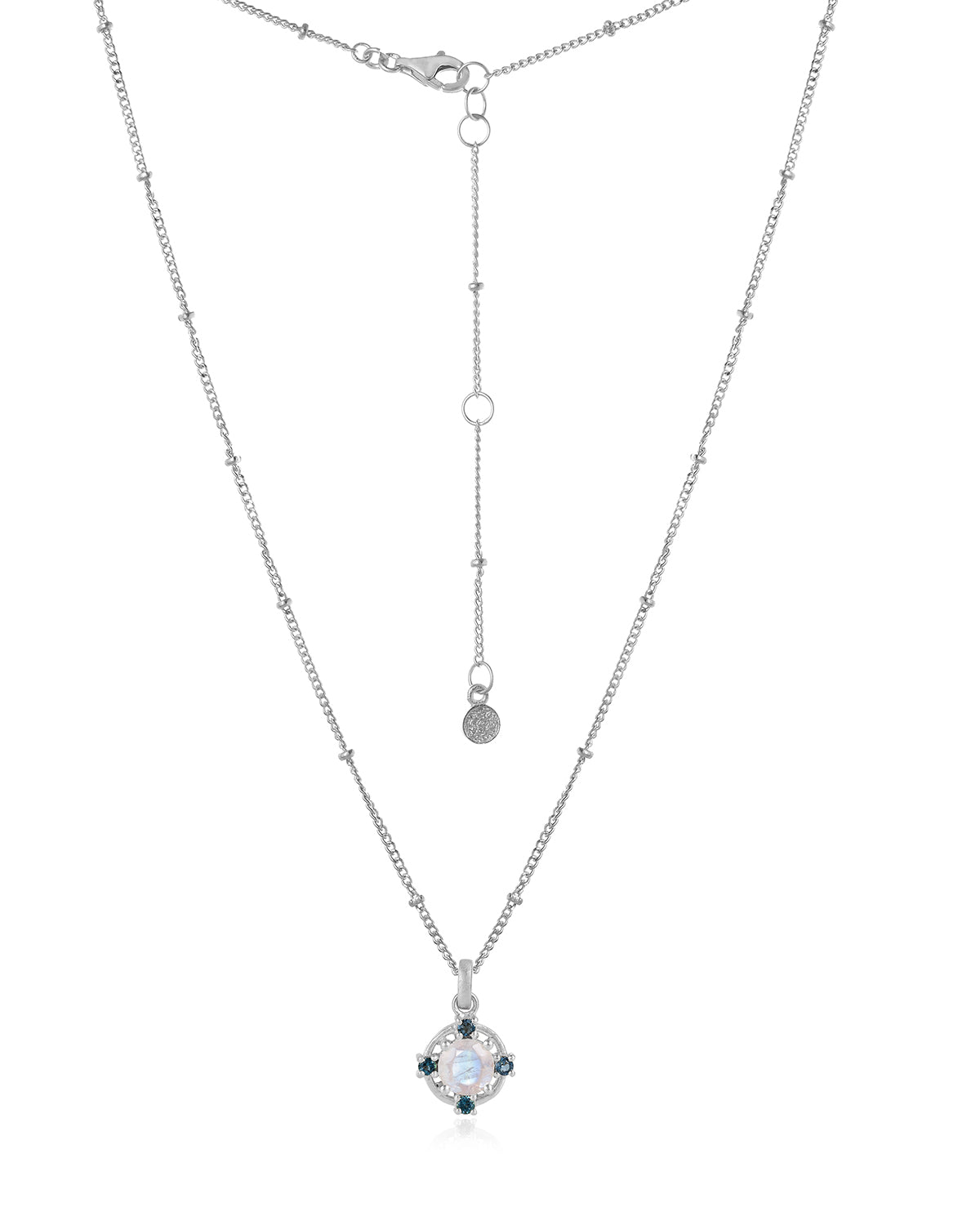 The Europa Due Combo Silver Necklace - Moon London