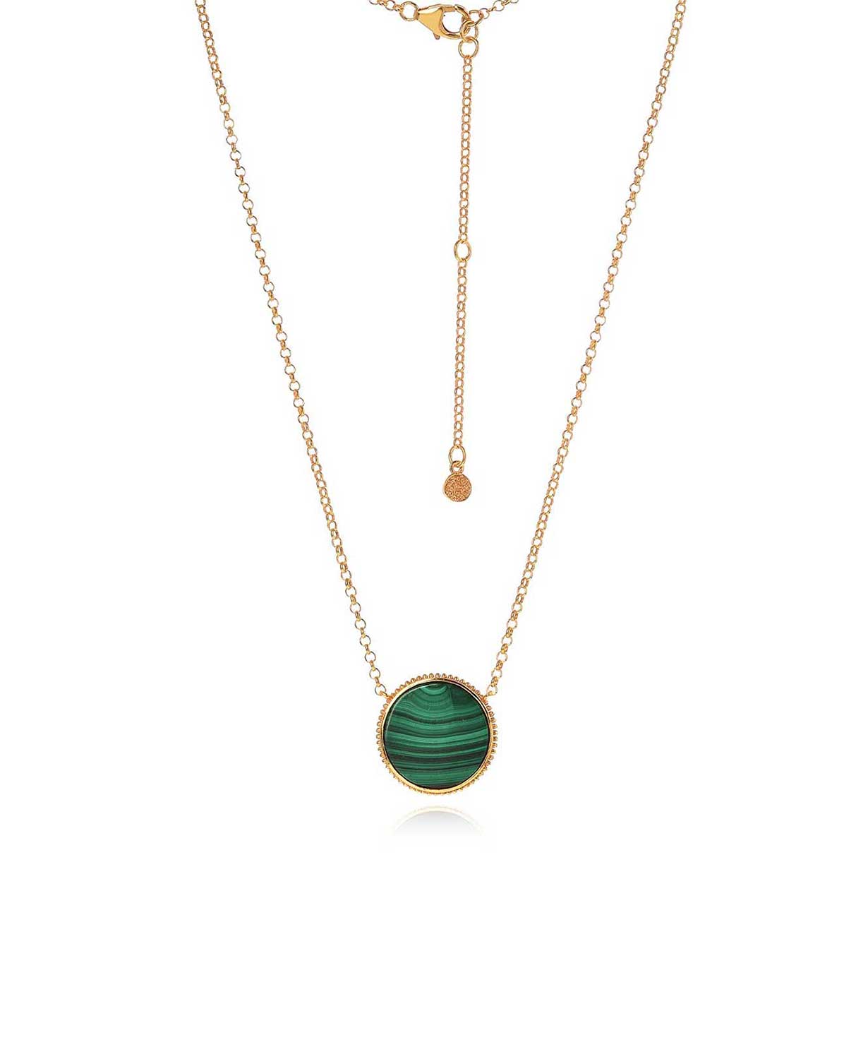 "Tranquillity" Malachite Gold Necklace