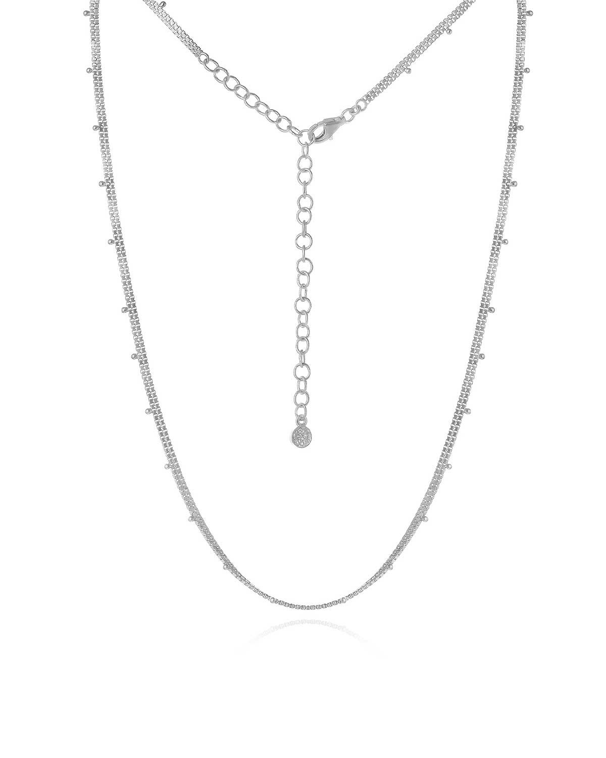 The 'Dia' Silver Necklace - Moon London