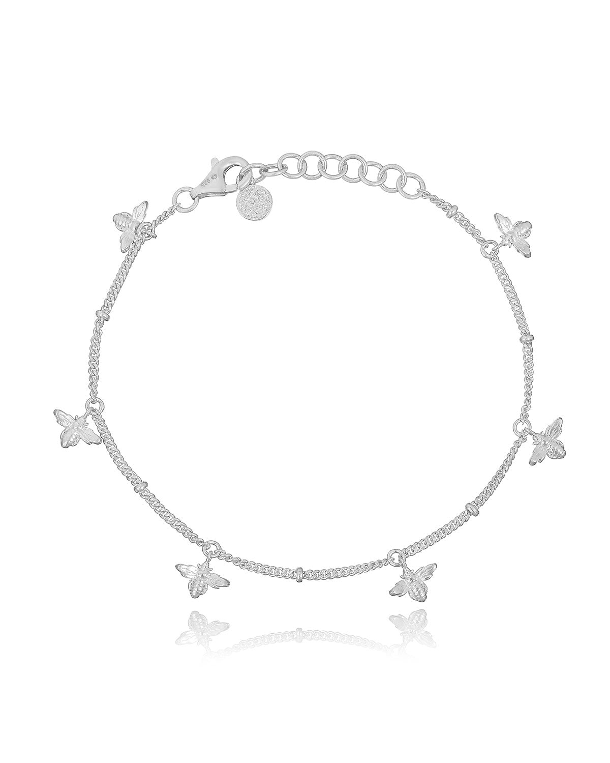 "Mini Bee" Sterling Silver Anklet