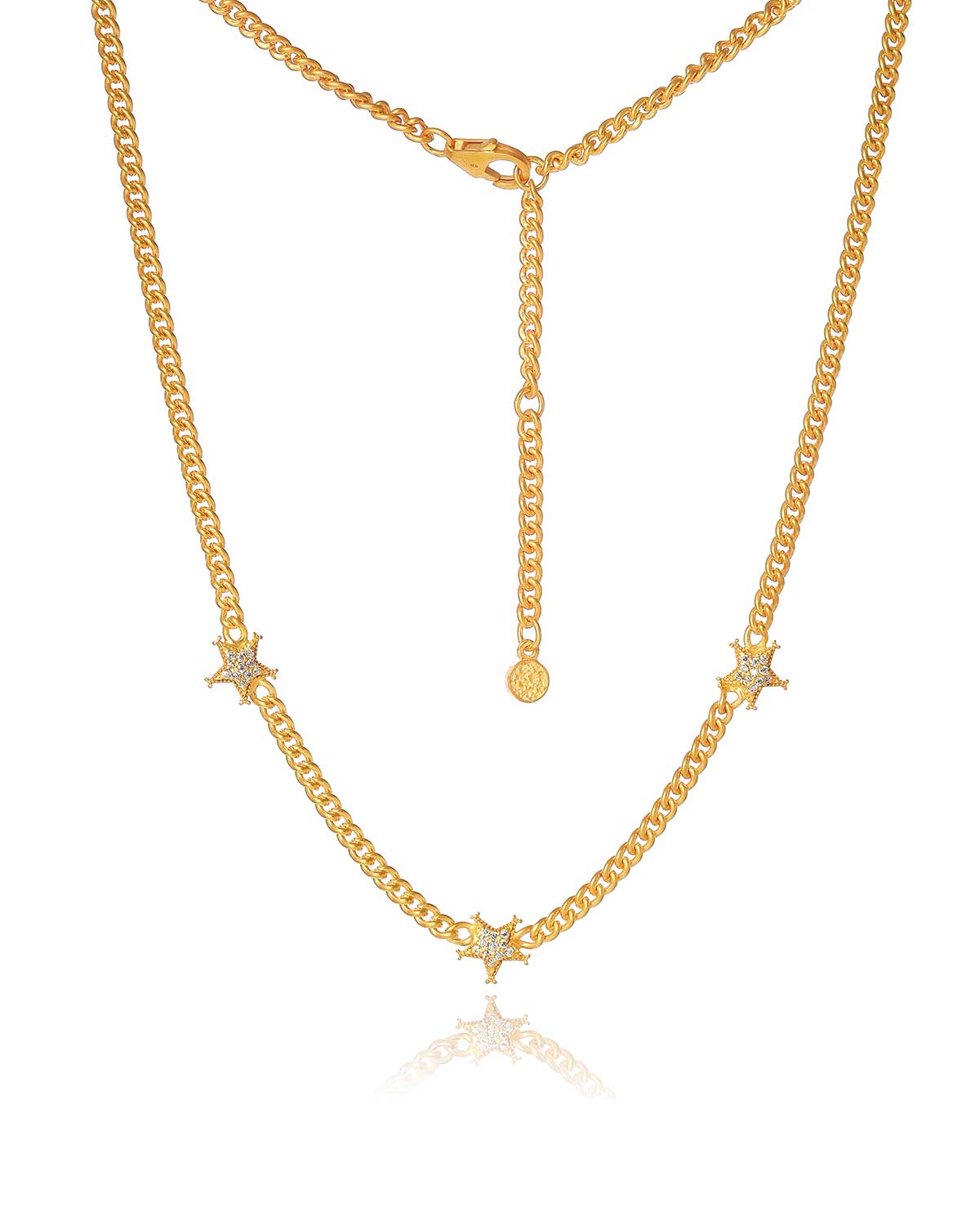 "Star" Gold Choker Adjustable Necklace