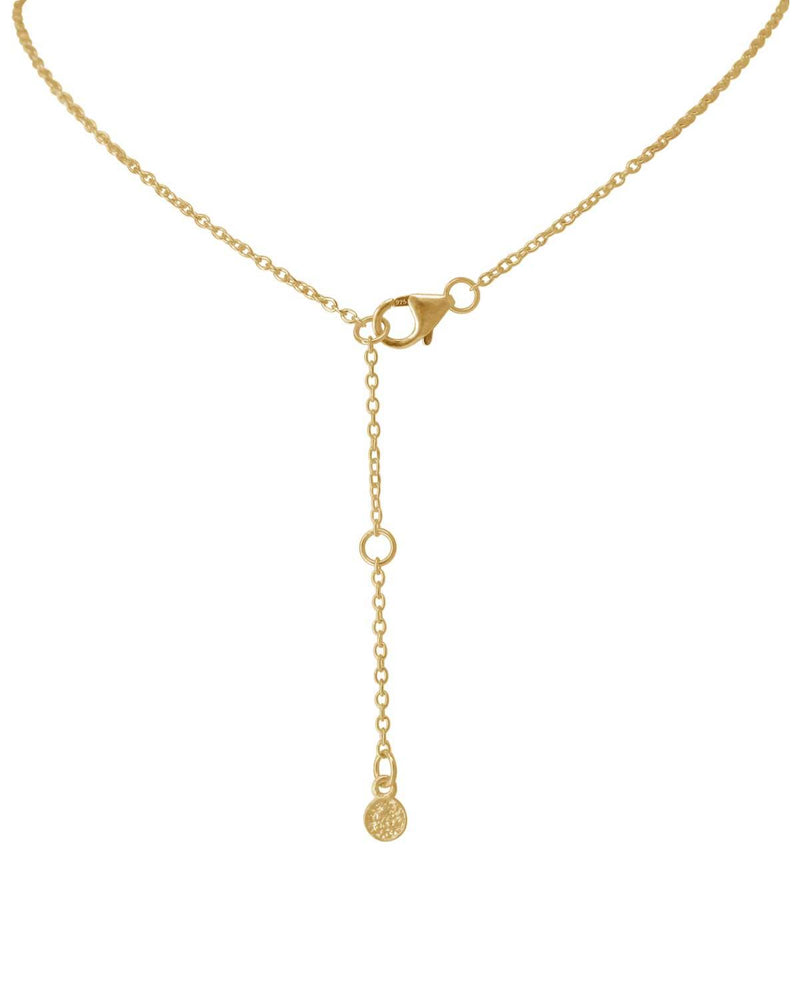 Contemporary Mix Gemstones Gold Necklace - Moon London
