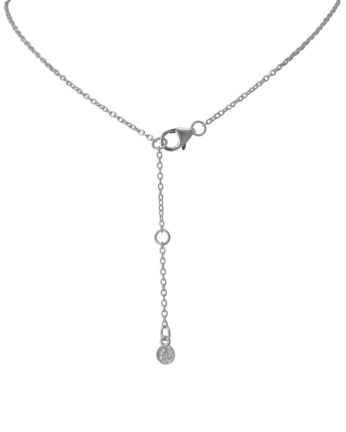 Contemporary Mix Gemston Silver Necklace - Moon London