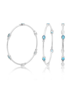 Mix & Match Gemstone Silver Bangles