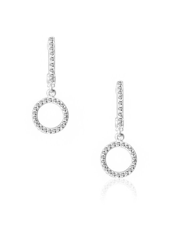 Gleam Uplifting Silver Huggies