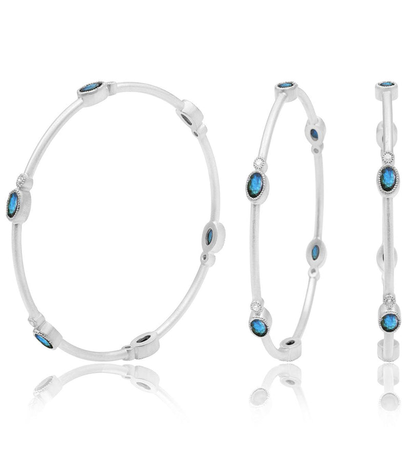 Mix & Match Gemstone Silver Bangles