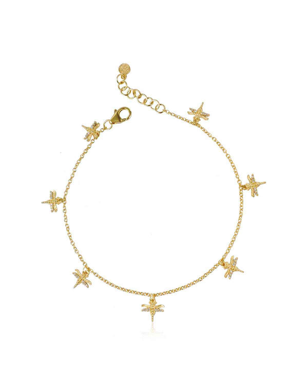Adorable Dragonfly Gold Anklet
