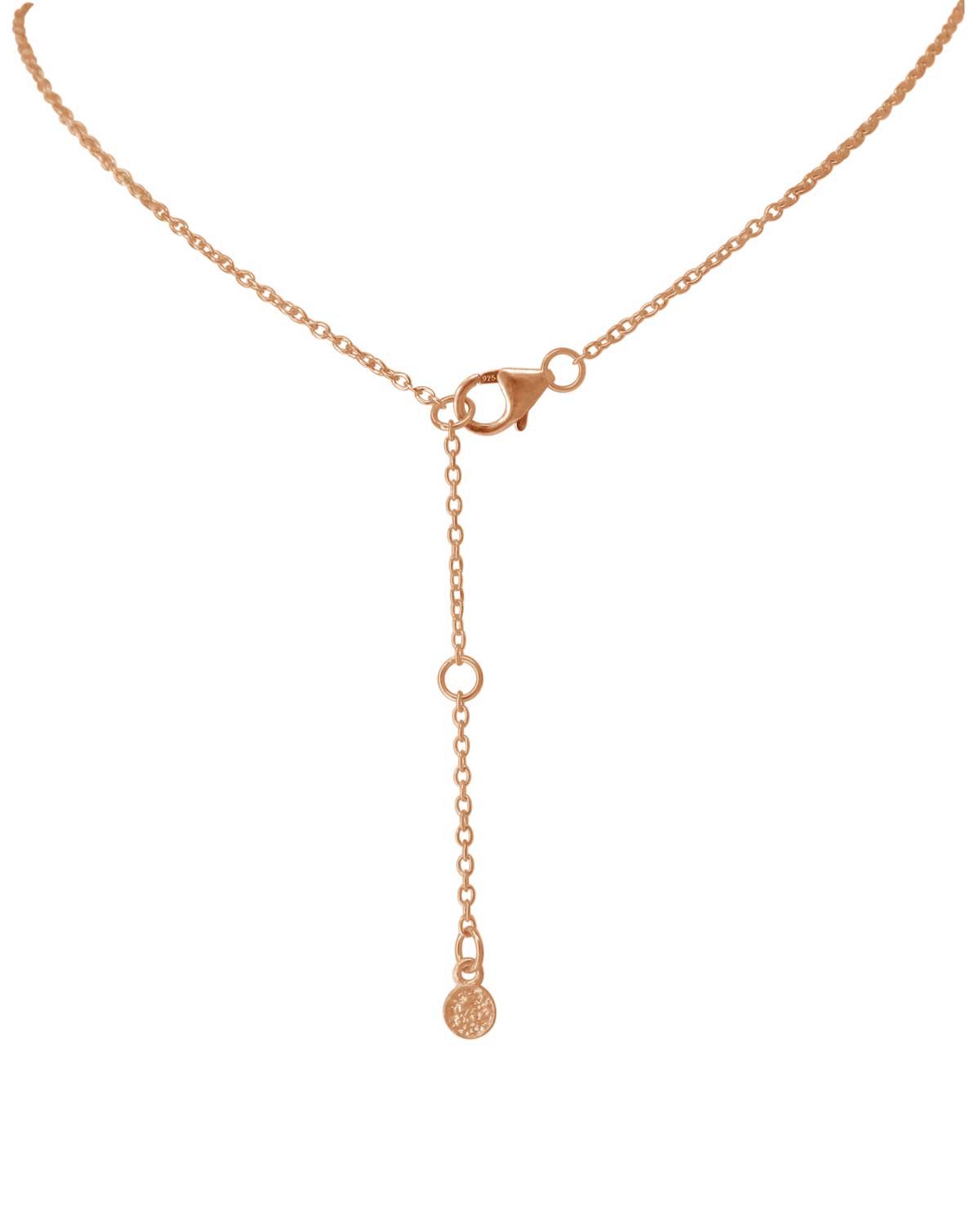 Gold necklace with polished finish and rhodolite garnet gemstones