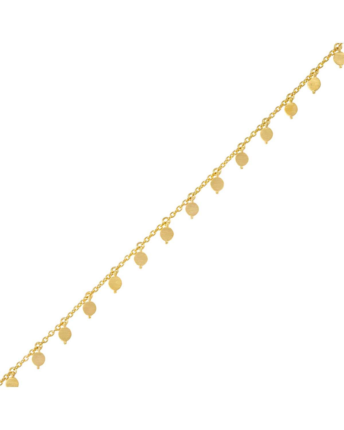 Exceptionally Cute Multi Disk Gold Bracelet - Moon London