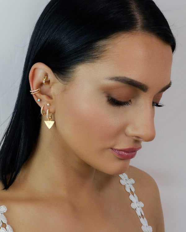 Infrequent Small Hoop Gold Earrings